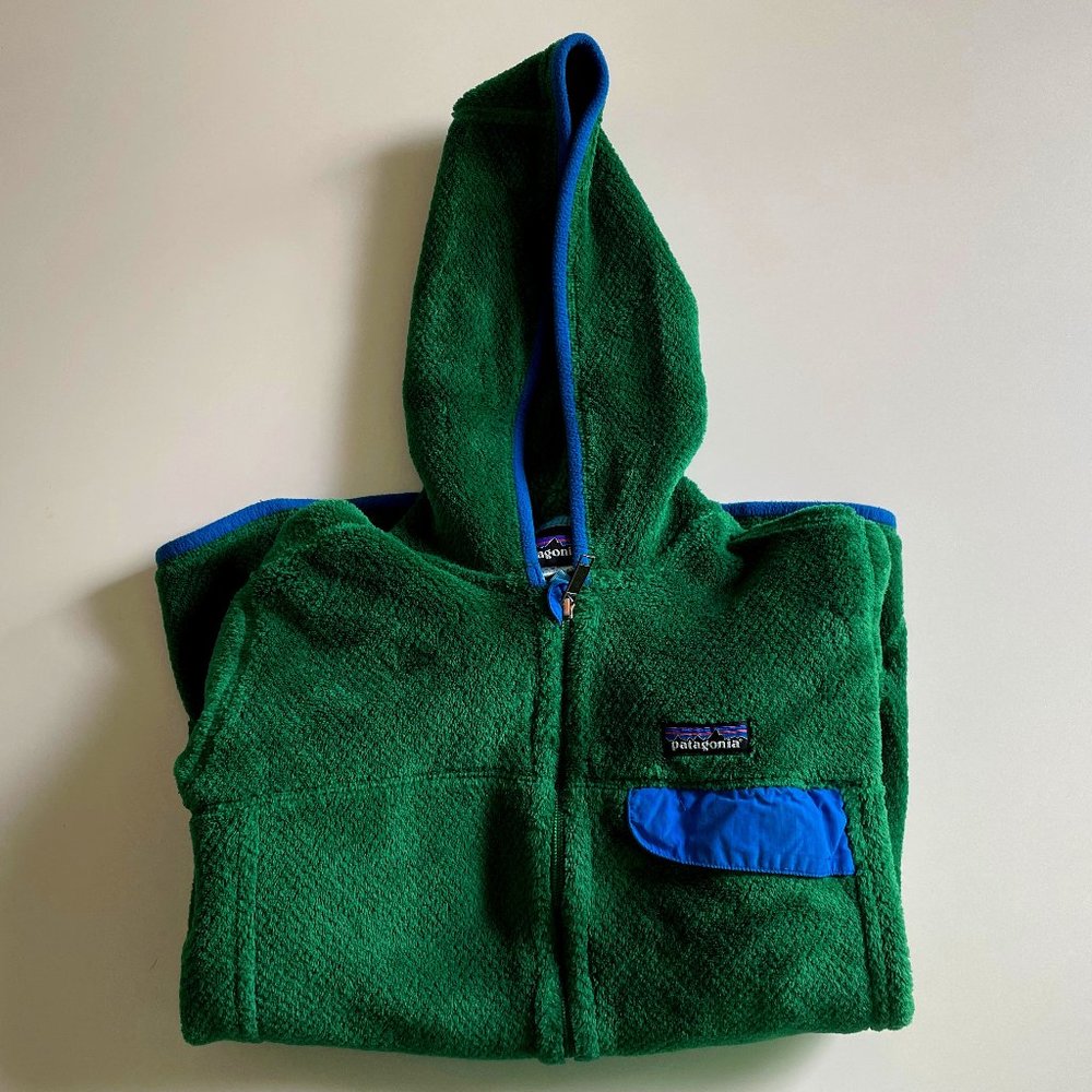RARE Patagonia Re-tool Snap-T zip up with hoodie